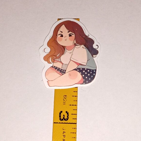 🎯 10 for $10 / Cute Chubby Girl Sticker - Picture 2 of 4